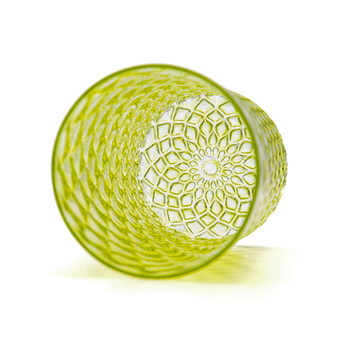 Lime Mandala Glass