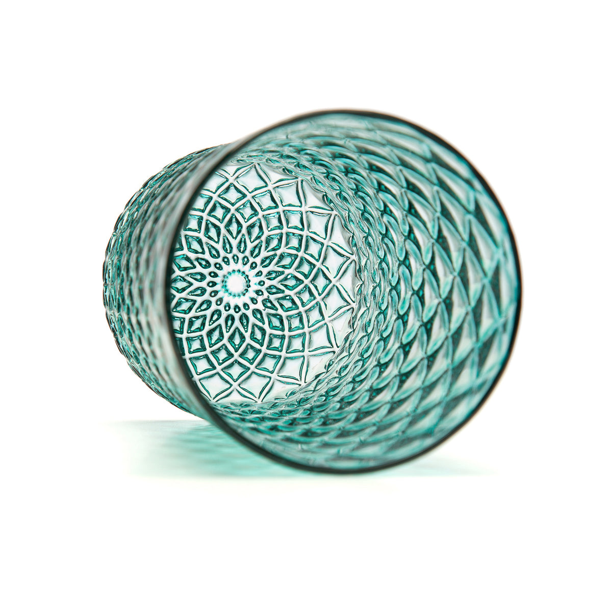 Sea Green Mandala Glass