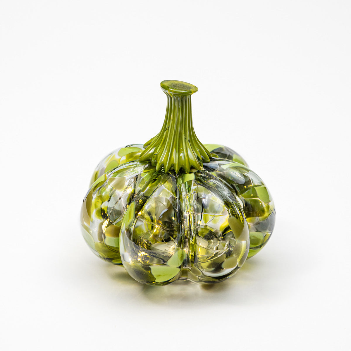 Fern &amp; Vine | Mini Organic | Handblown Glass Pumpkin