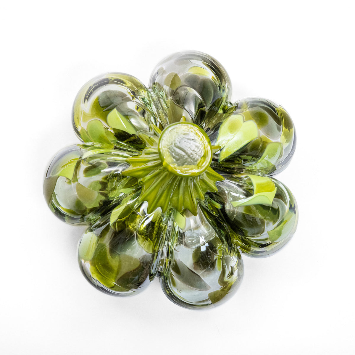 Fern &amp; Vine | Mini Organic | Handblown Glass Pumpkin