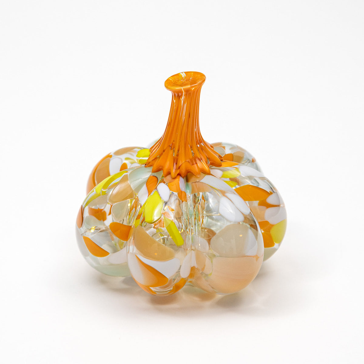 Linen &amp;  Loquat | Mini Organic | Handblown Glass Pumpkin