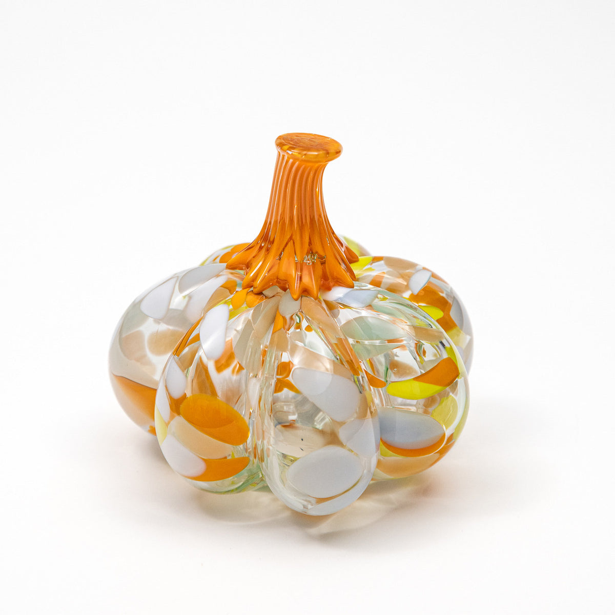 Linen &amp;  Loquat | Mini Organic | Handblown Glass Pumpkin