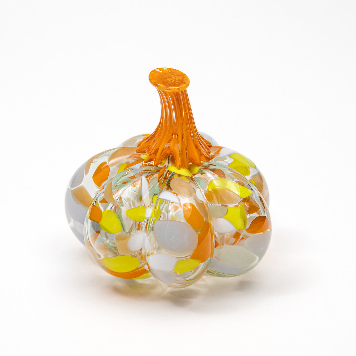 Linen &amp;  Loquat | Mini Organic | Handblown Glass Pumpkin
