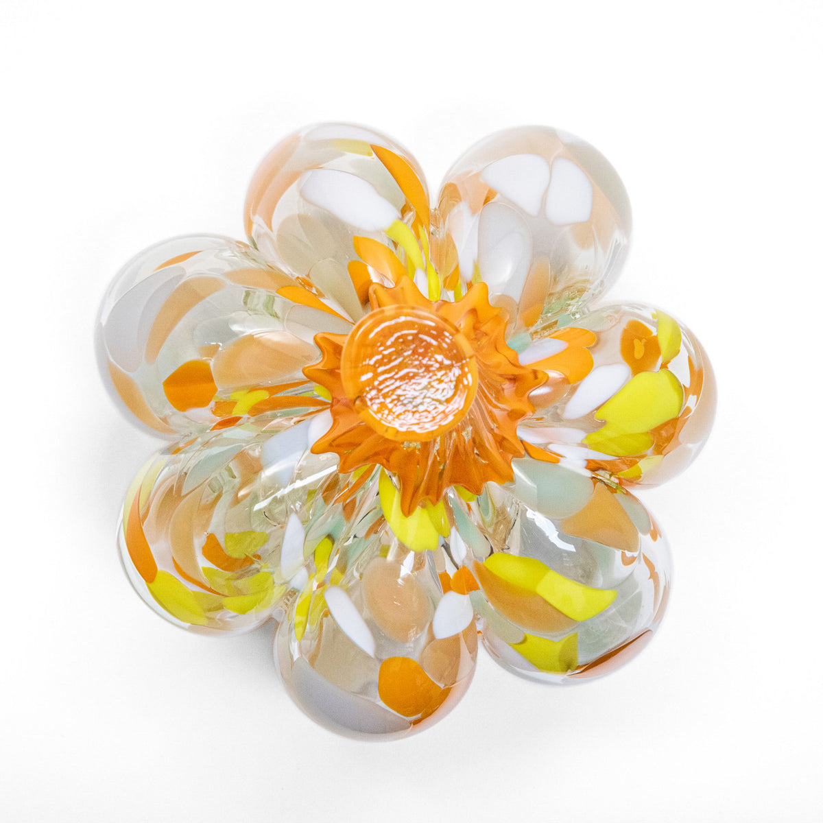Linen &amp;  Loquat | Mini Organic | Handblown Glass Pumpkin
