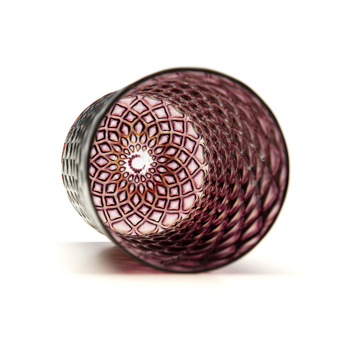 Bordeaux Mandala Glass
