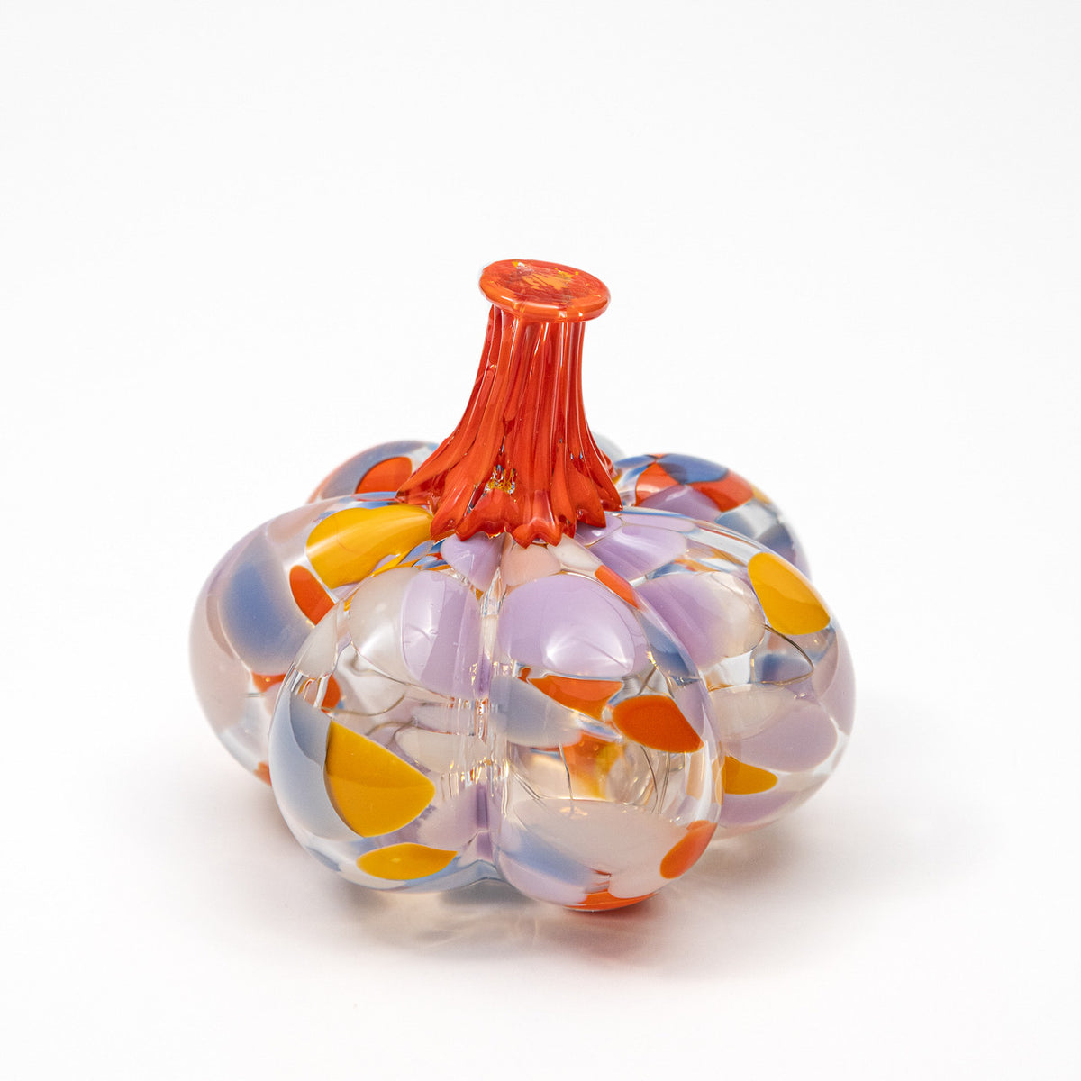 Petal Parade | Mini Organic | Handblown Glass Pumpkin