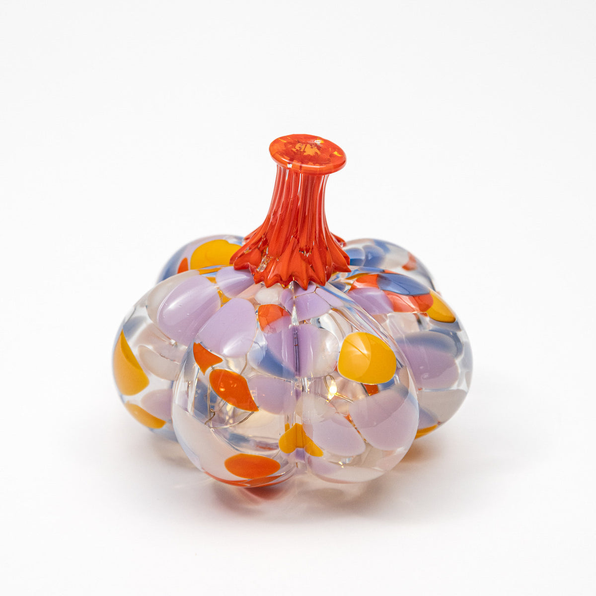Petal Parade | Mini Organic | Handblown Glass Pumpkin
