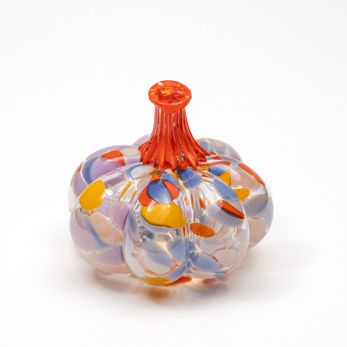 Petal Parade | Mini Organic | Handblown Glass Pumpkin