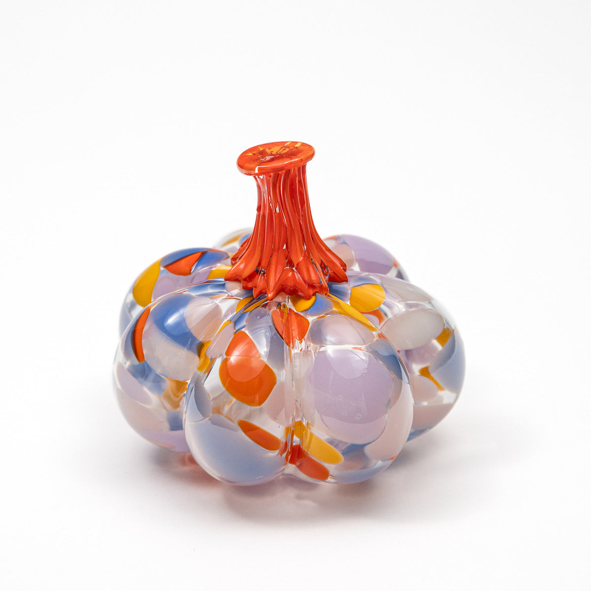 Petal Parade | Mini Organic | Handblown Glass Pumpkin