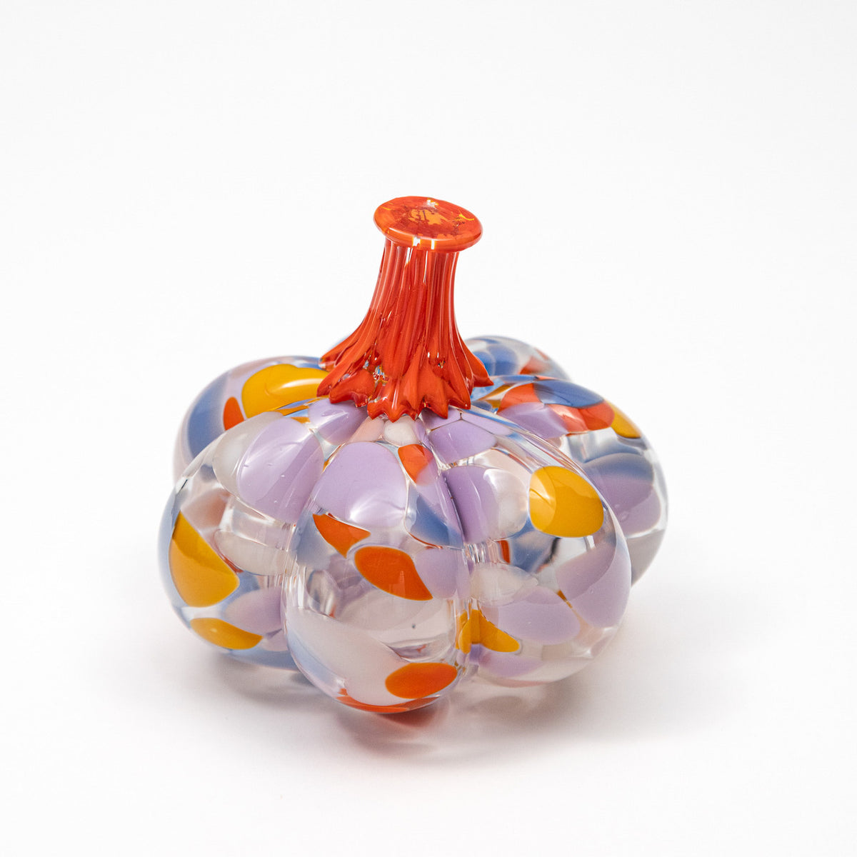 Petal Parade | Mini Organic | Handblown Glass Pumpkin