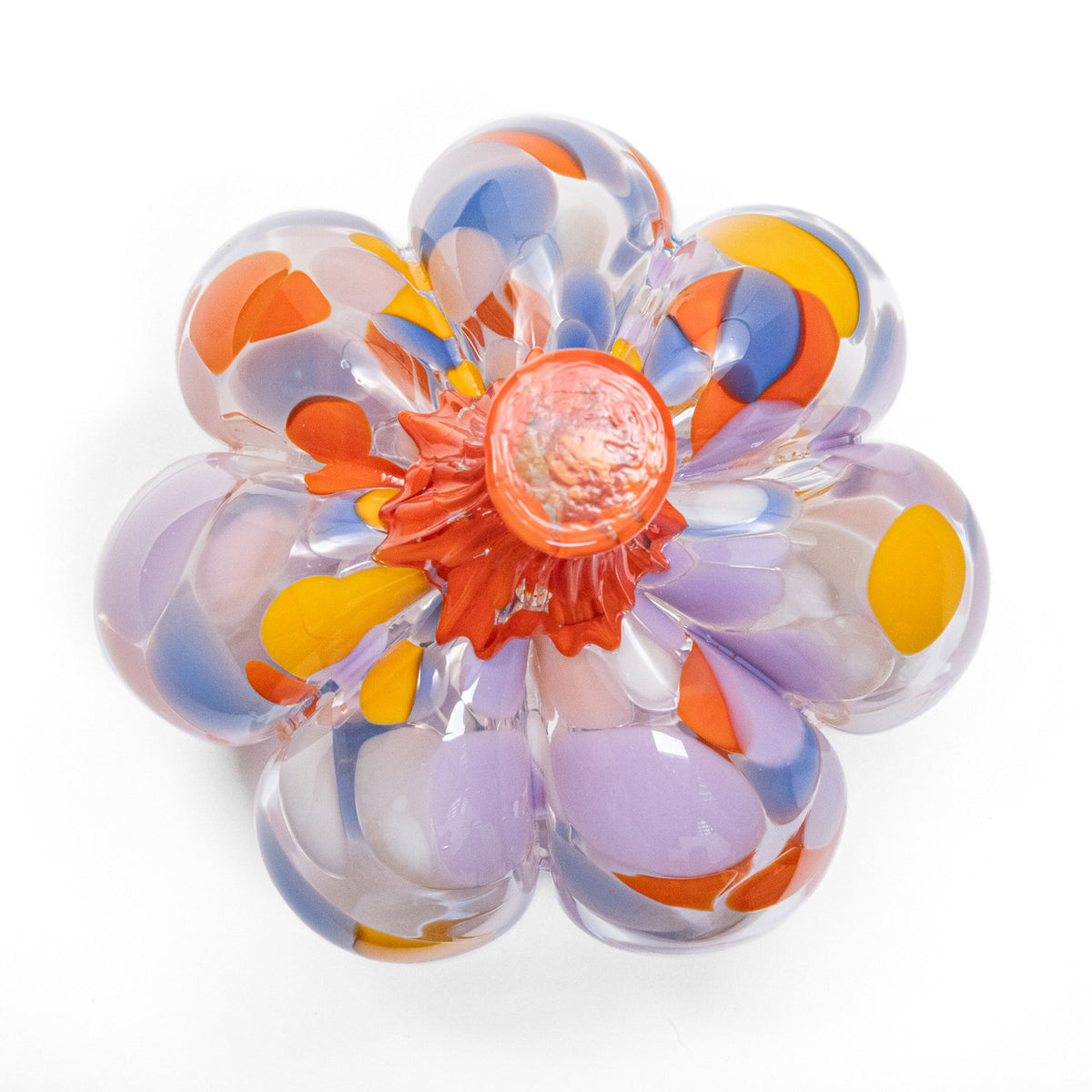 Petal Parade | Mini Organic | Handblown Glass Pumpkin