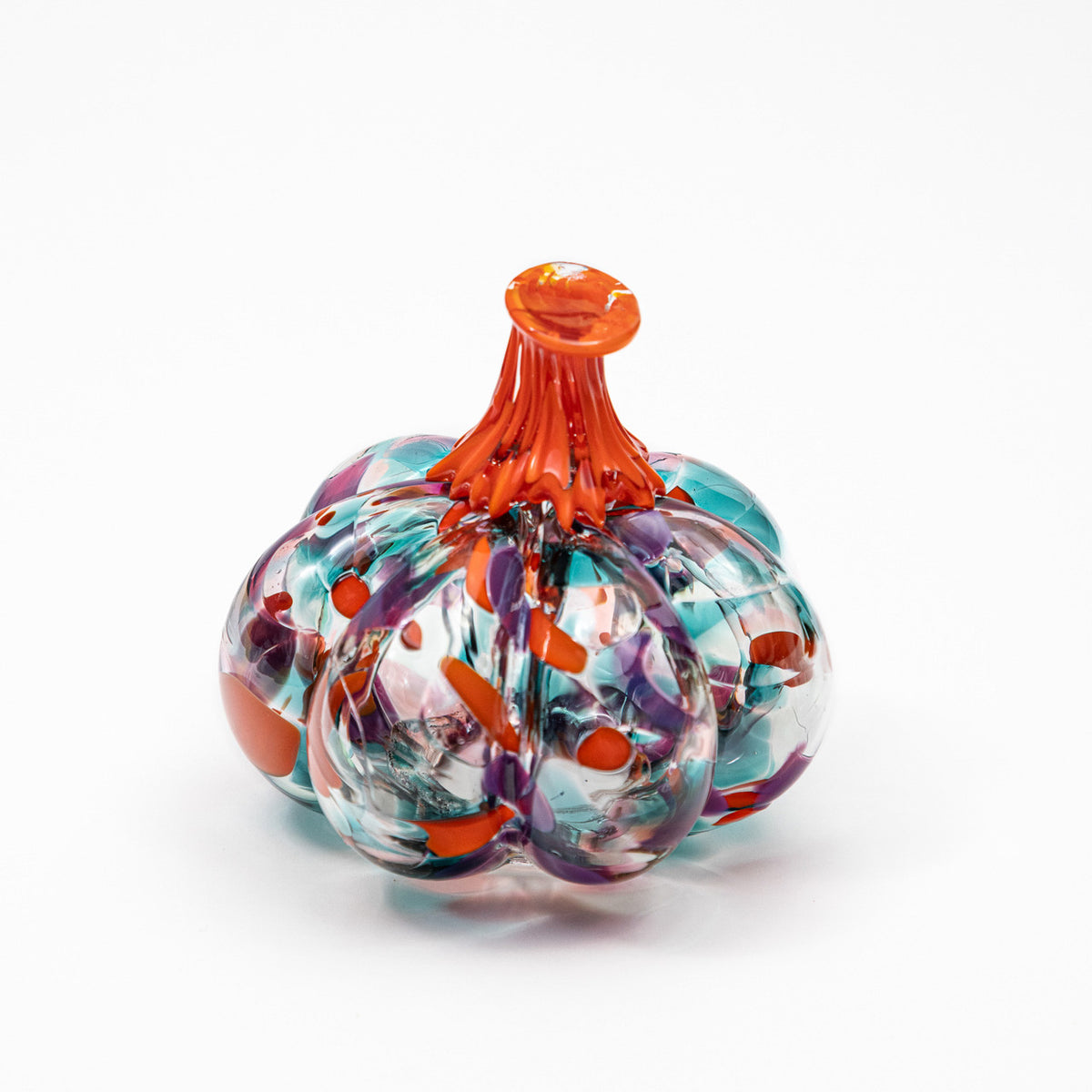 Petals &amp; Koi Ponds | Mini Organic | Handblown Glass Pumpkin