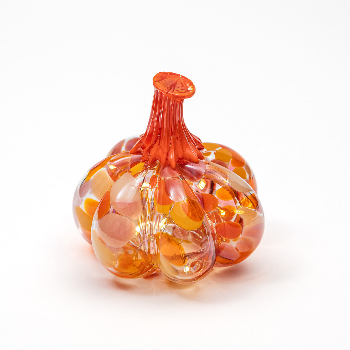 Poppies &amp; Peonies | Mini Organic | Handblown Glass Pumpkin
