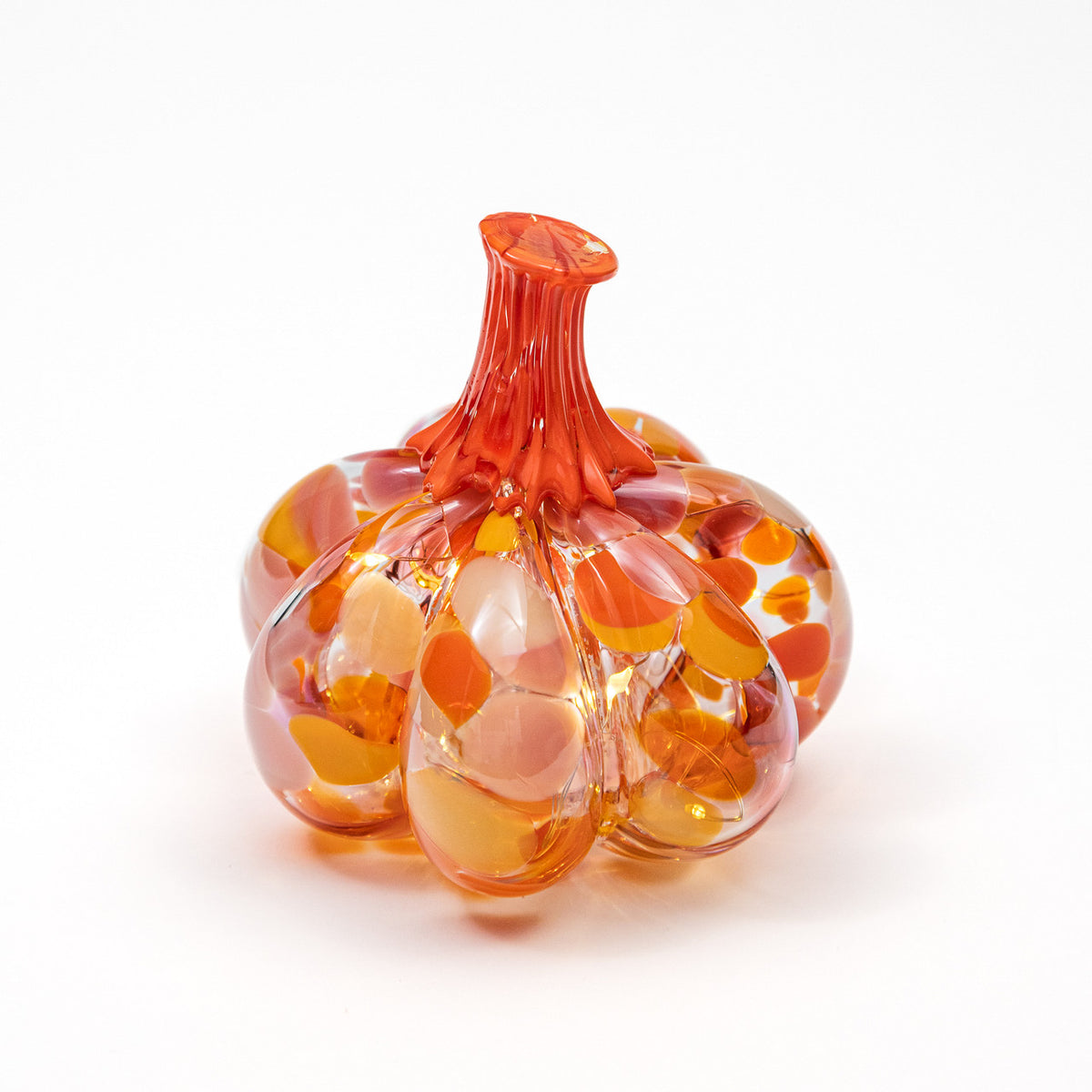 Poppies &amp; Peonies | Mini Organic | Handblown Glass Pumpkin