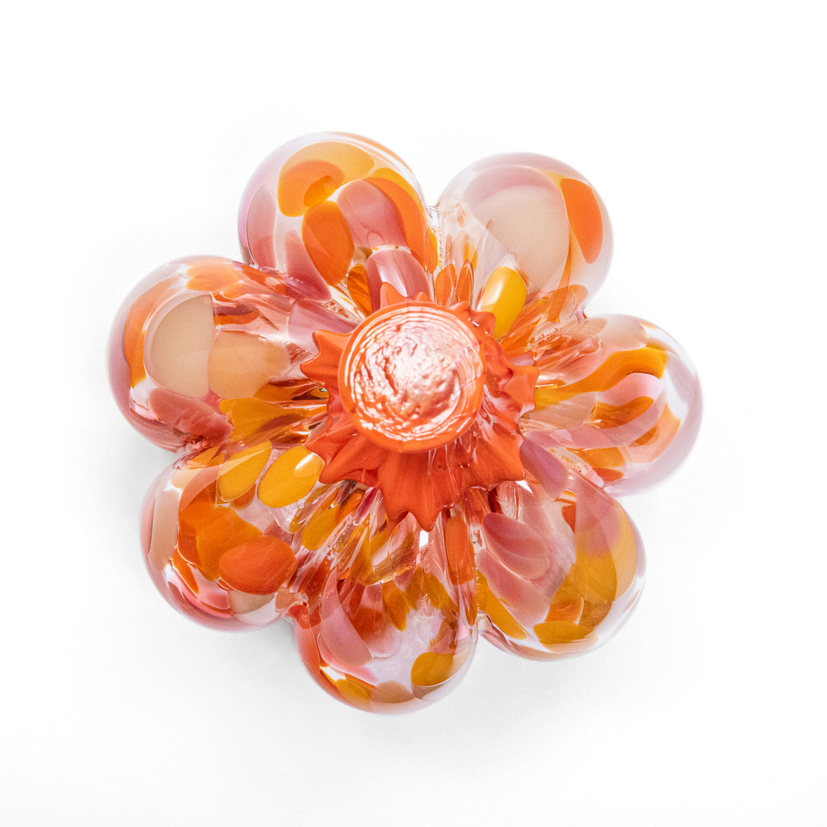 Poppies &amp; Peonies | Mini Organic | Handblown Glass Pumpkin