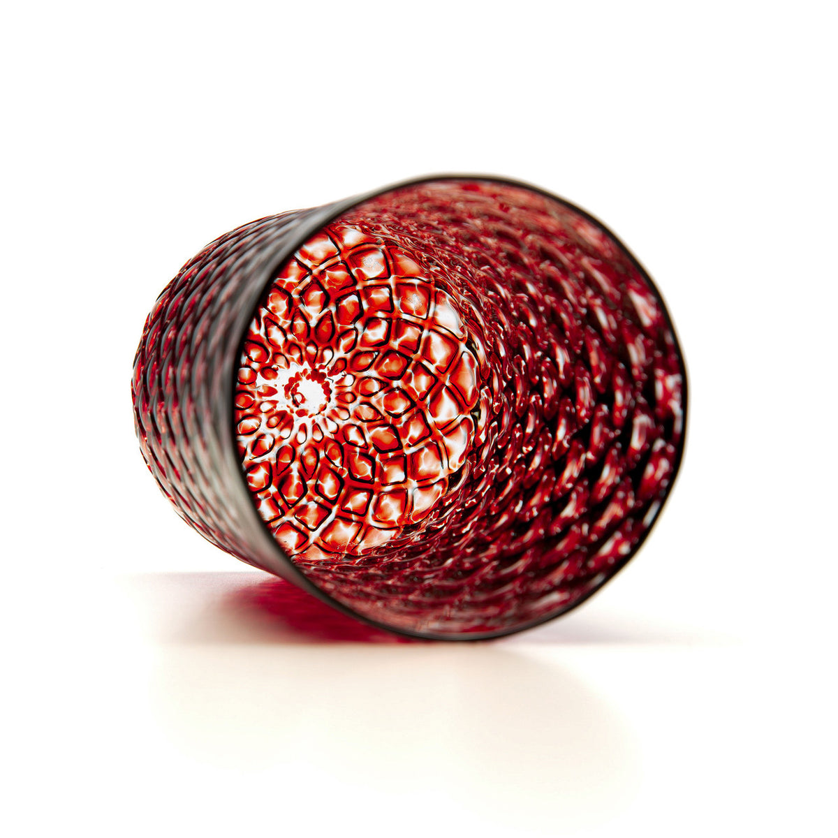 Black Cherry Mandala Glass