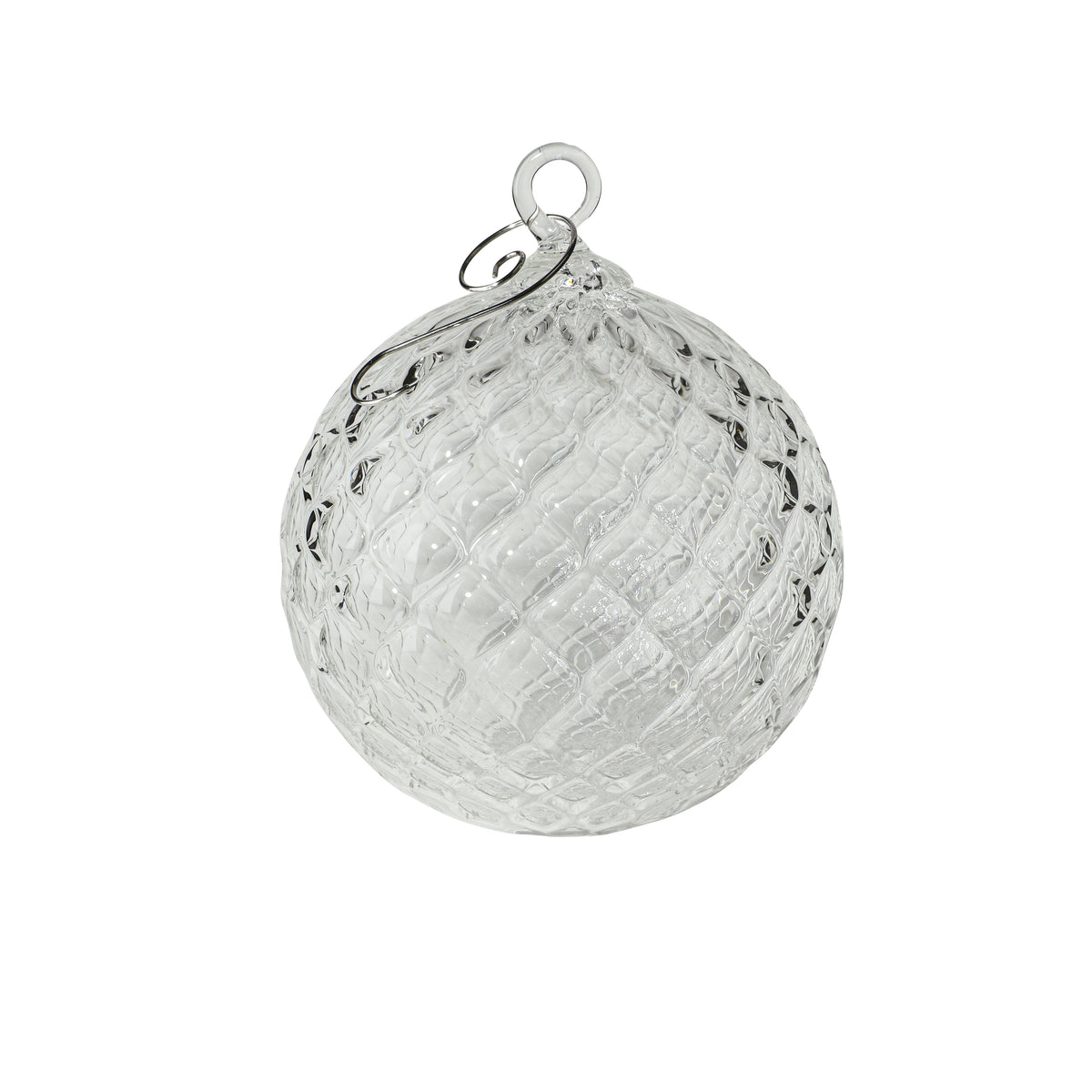 Diamond Cut Birthstone Handblown Glass Ornaments