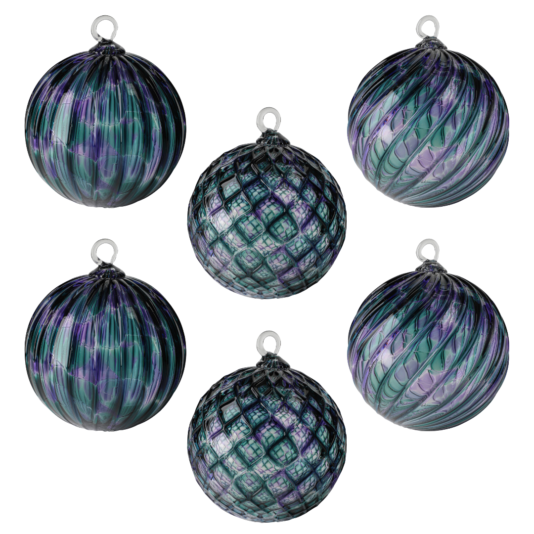 June Birthstone Handblown Glass Ornament
