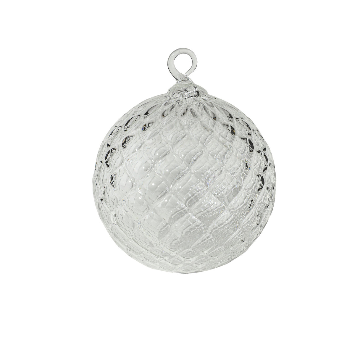 April Birthstone Handblown Glass Ornament