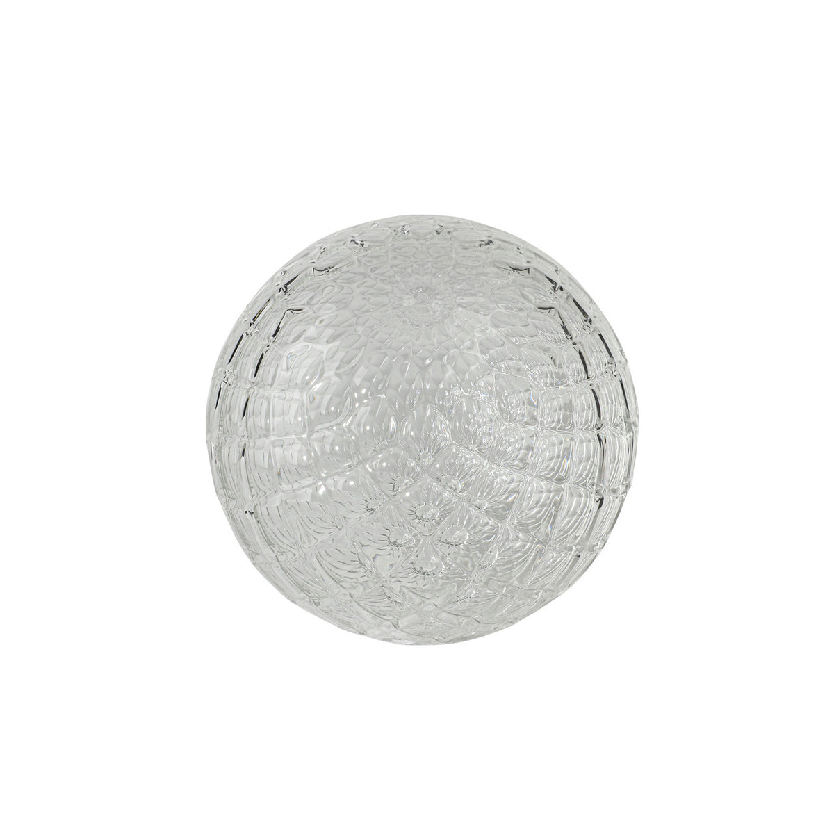 Clear Handblown Glass Ornament