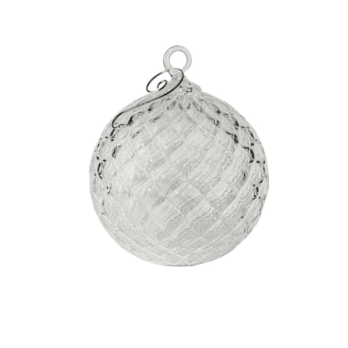 April Birthstone Handblown Glass Ornament