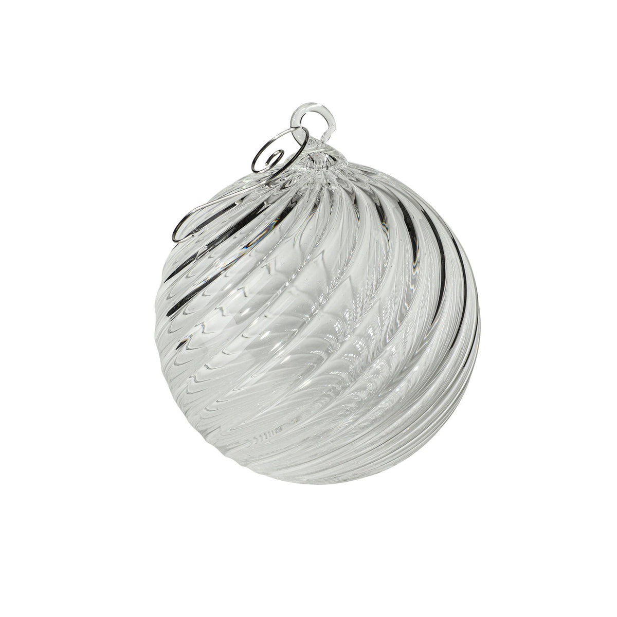 April Birthstone Handblown Glass Ornament