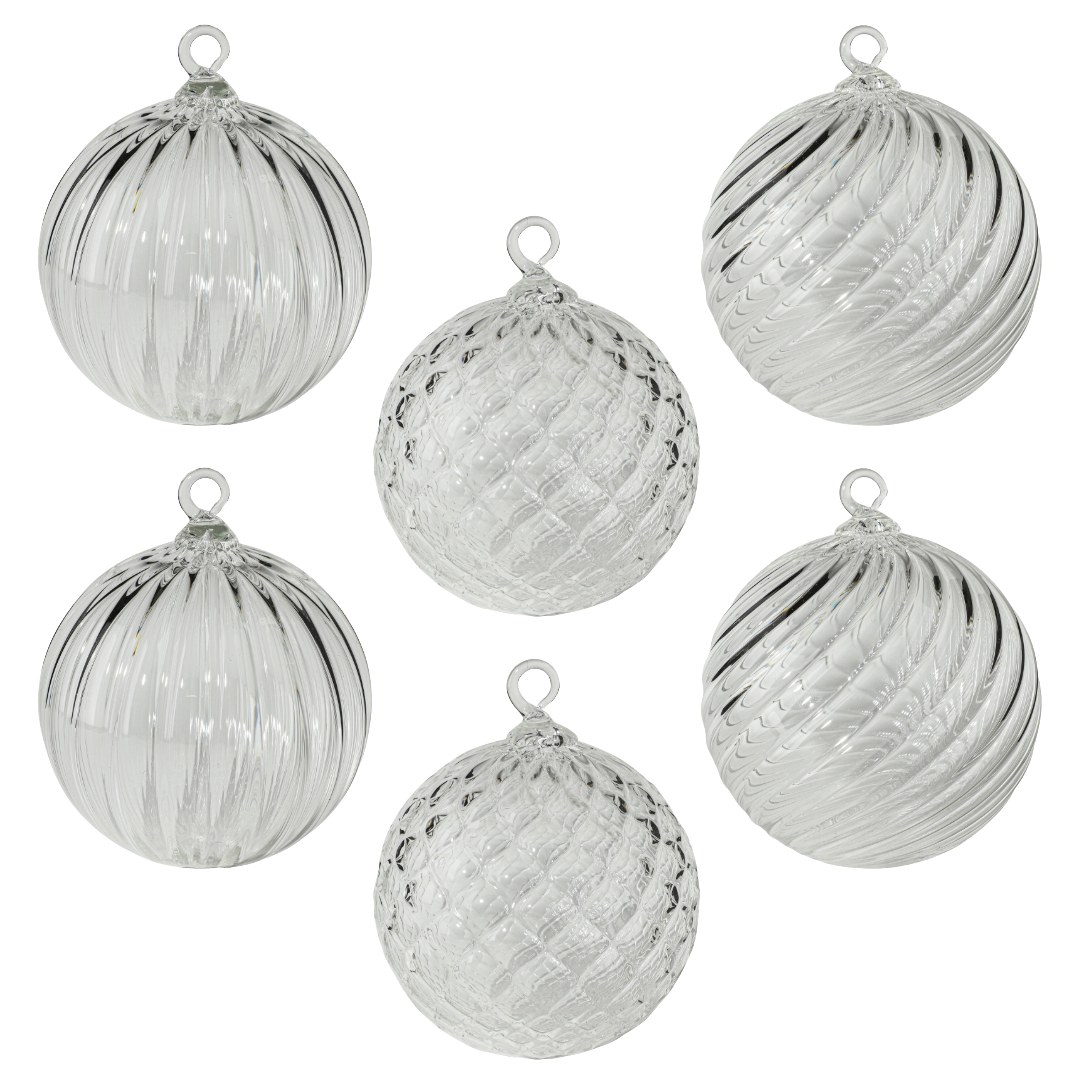 April Birthstone Handblown Glass Ornament