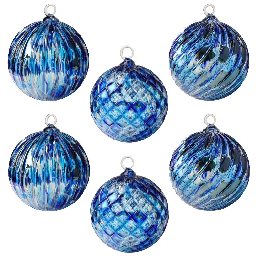 Arctic Chill Handblown Glass Ornament