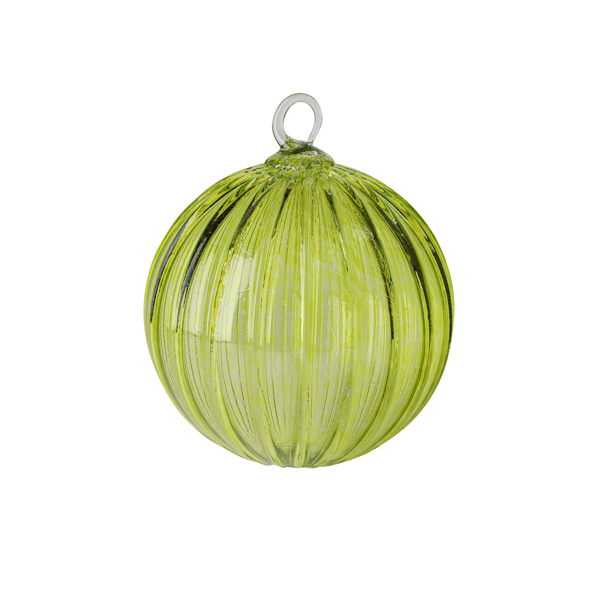 August Birthstone Handblown Glass Ornament