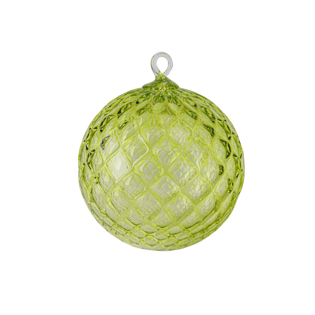 August Birthstone Handblown Glass Ornament