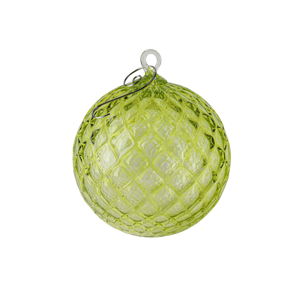 August Birthstone Handblown Glass Ornament