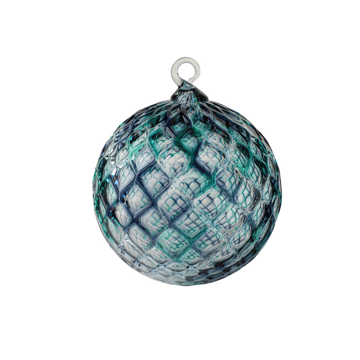 Blue Spruce Handblown Glass Ornament