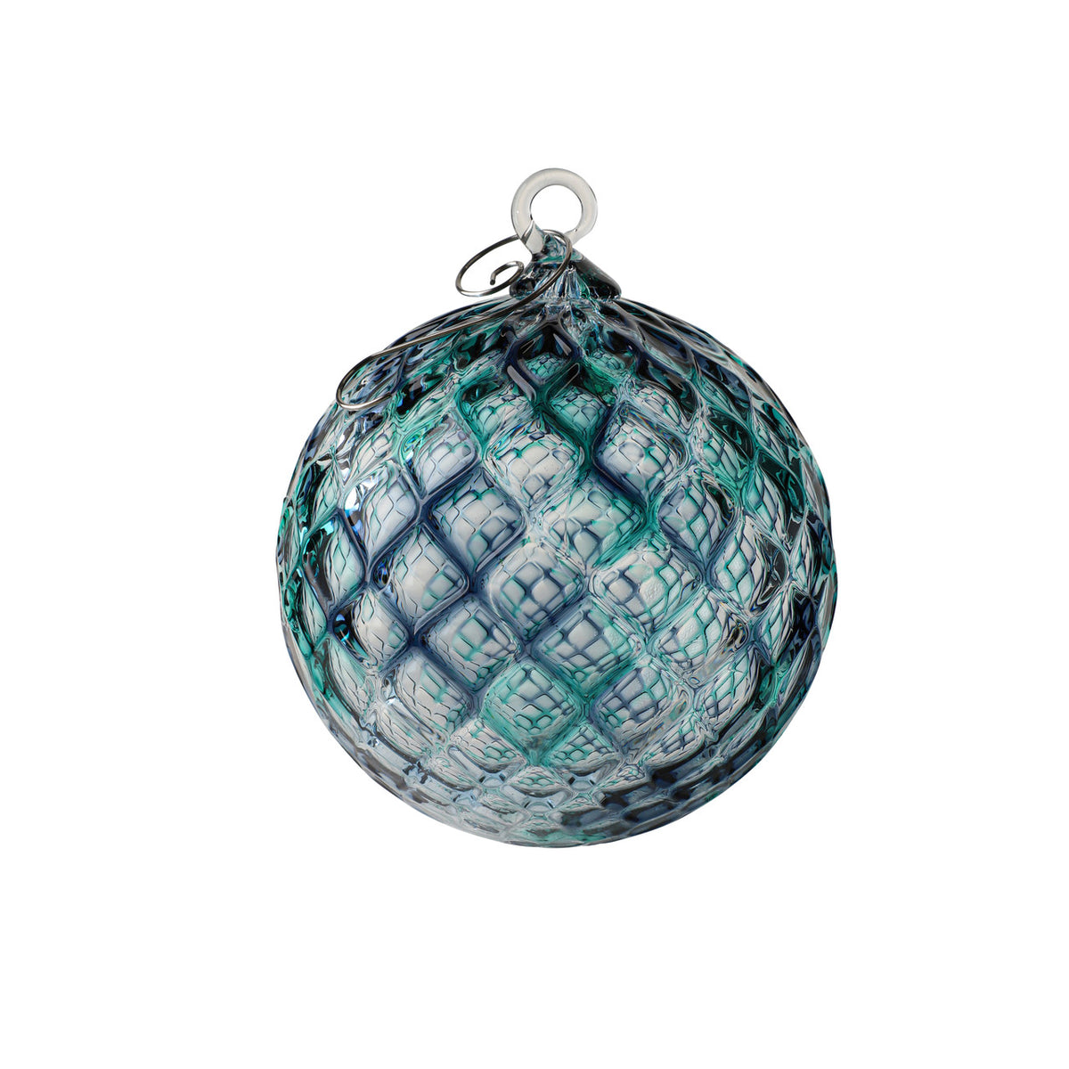 Blue Spruce Handblown Glass Ornament