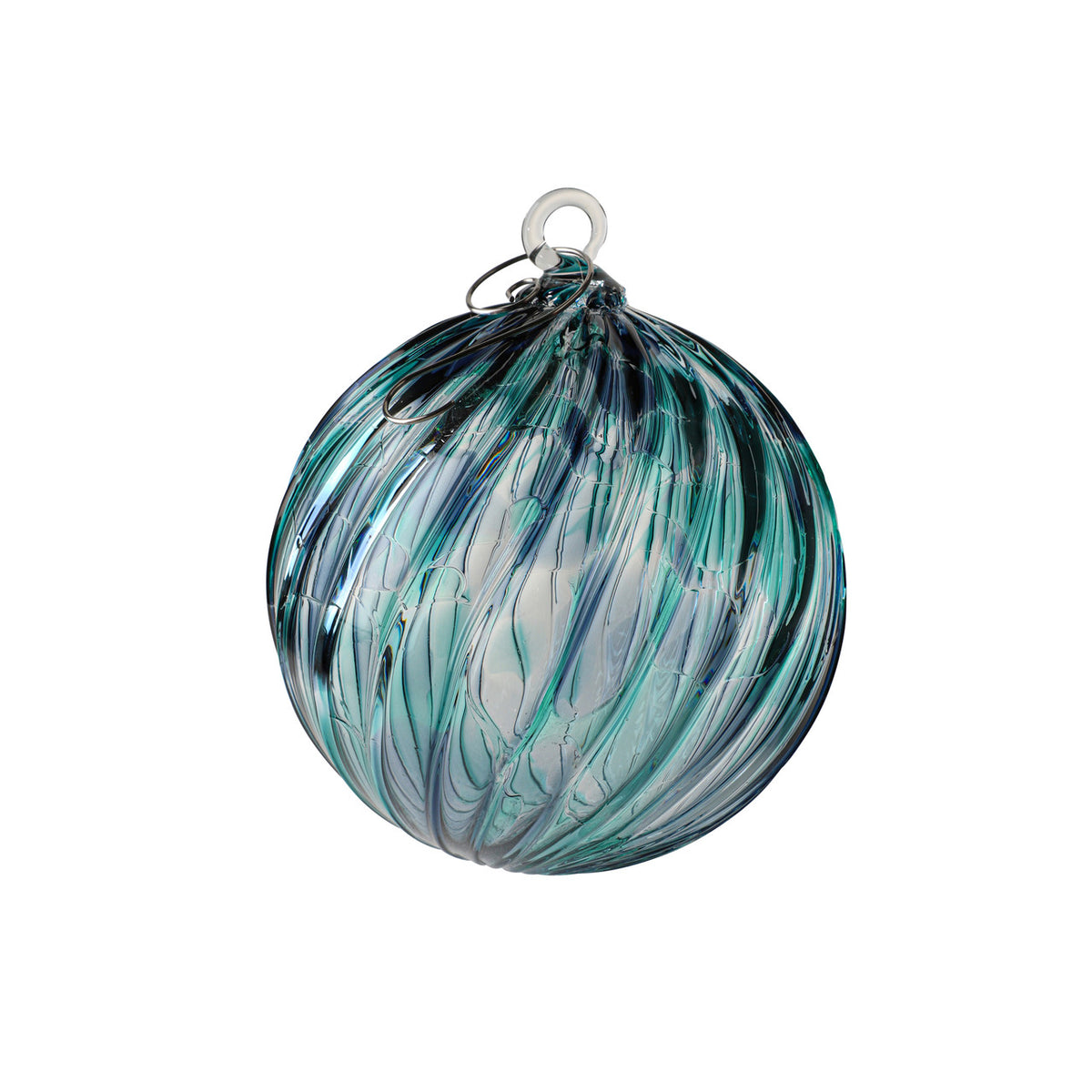 Blue Spruce Handblown Glass Ornament
