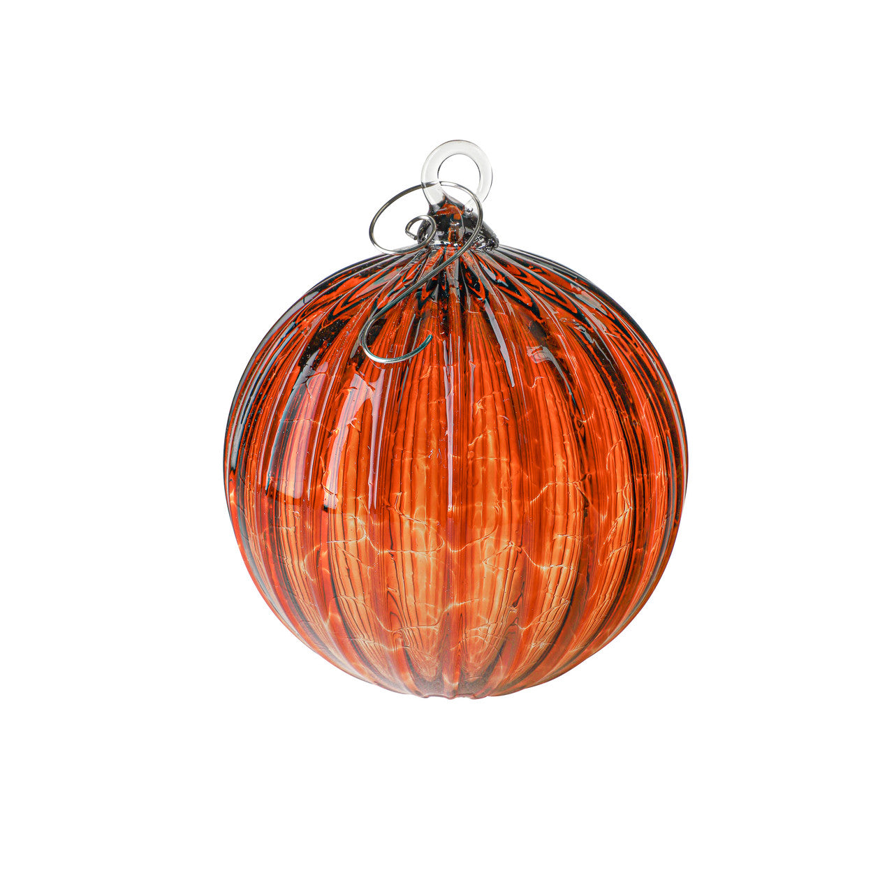 Candy Apple Red Set of 6 Mixed Handblown Glass Ornaments
