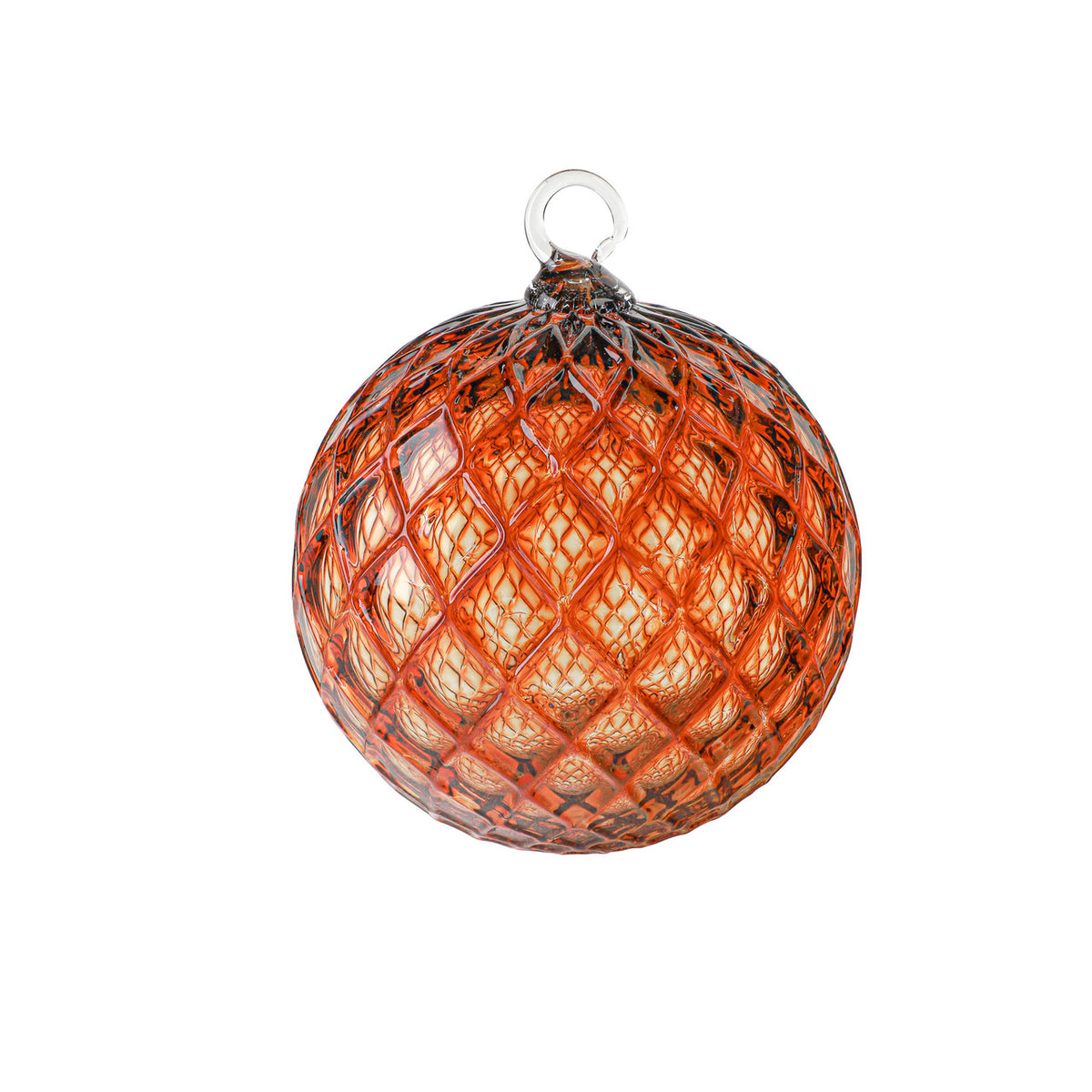 Candy Apple Red Handblown Glass Ornament