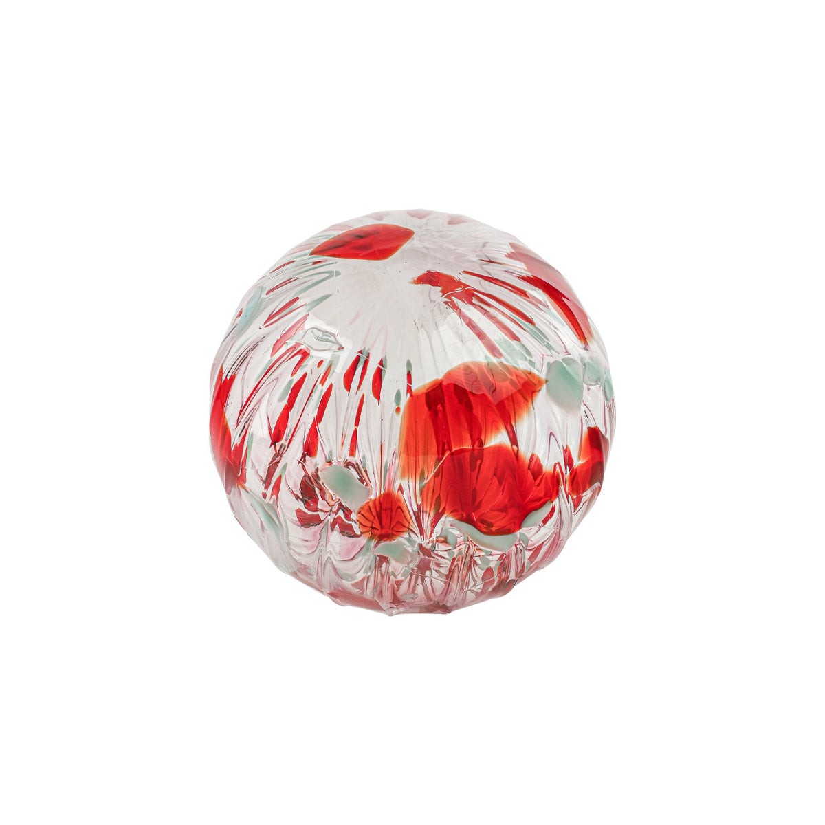 Candy Cane Handblown Glass Ornament