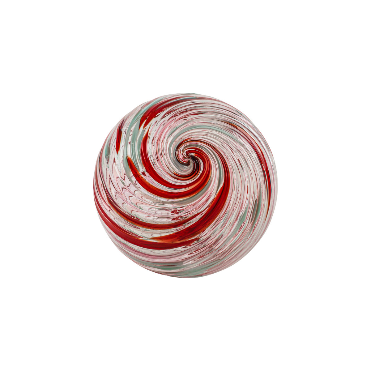 Candy Cane Handblown Glass Ornament