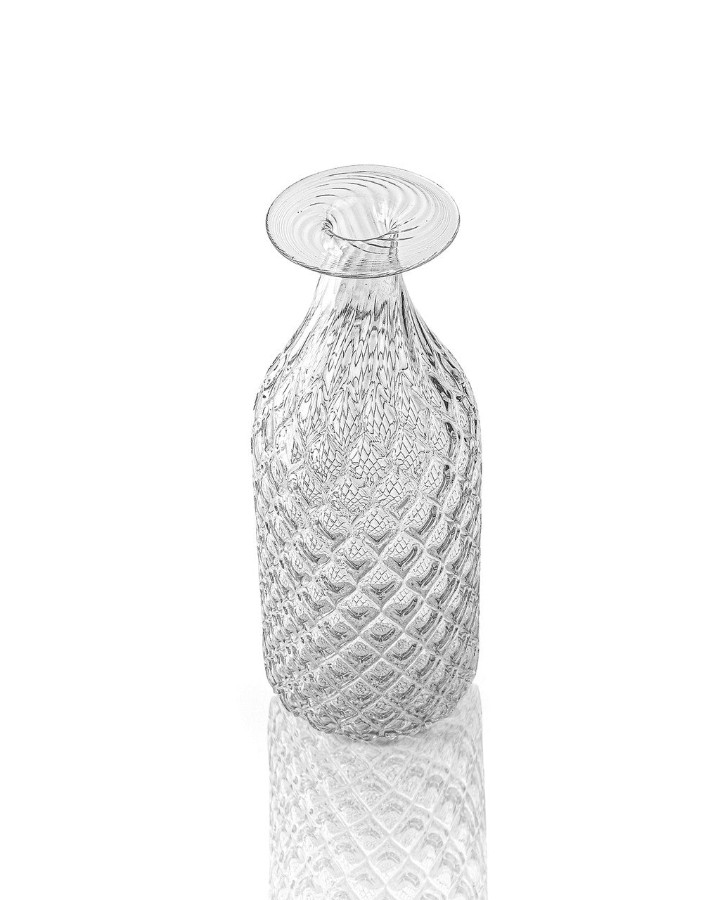 Clear Diamond Cut Bottle