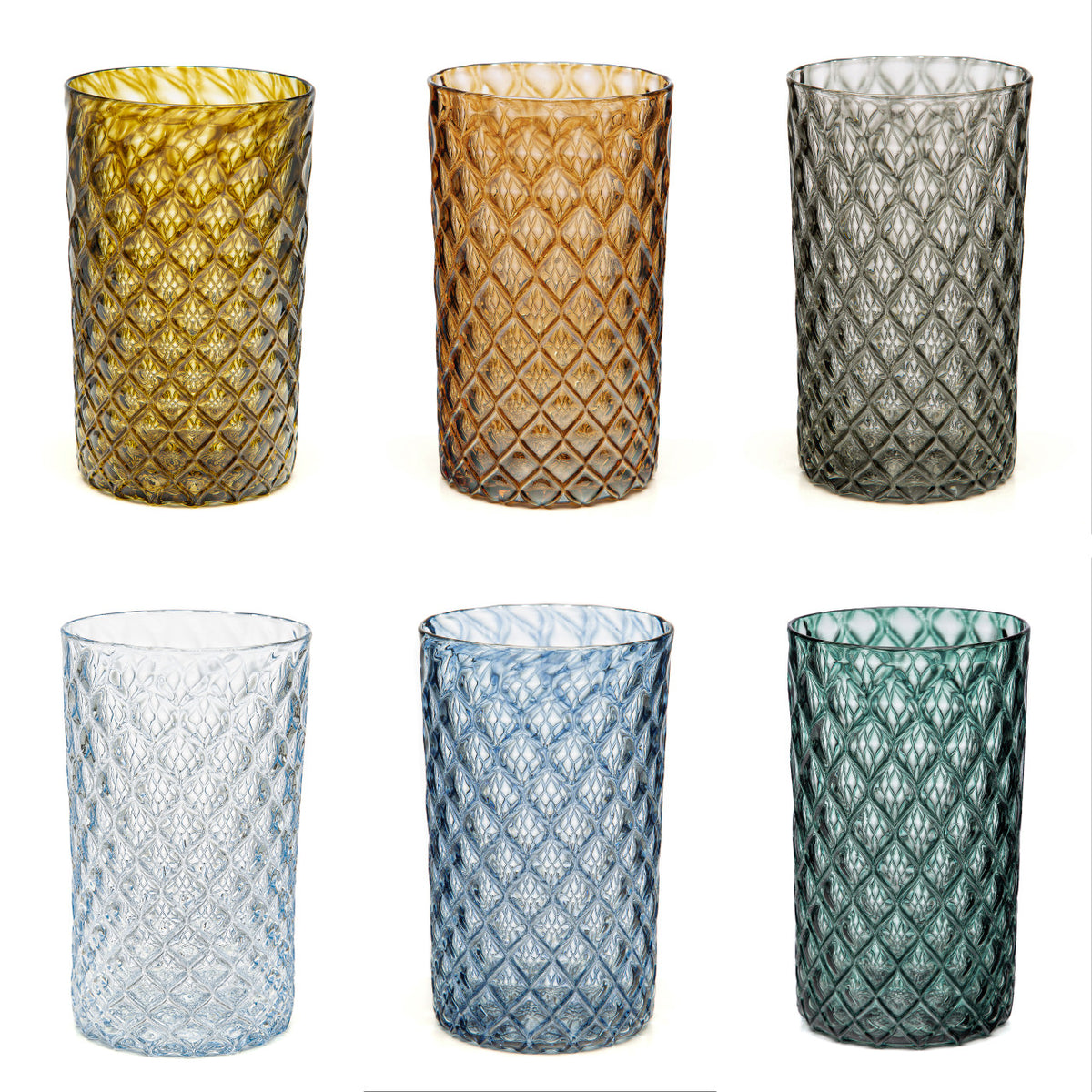 Coastal Mandala Glass Set