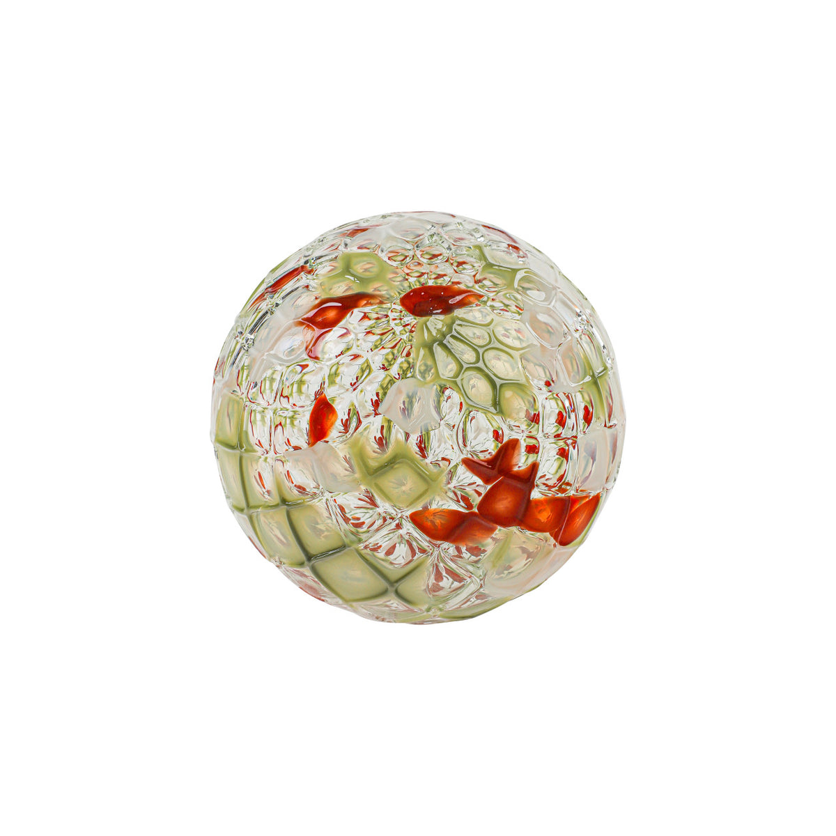 Cypress &amp; Cranberry Handblown Glass Ornament