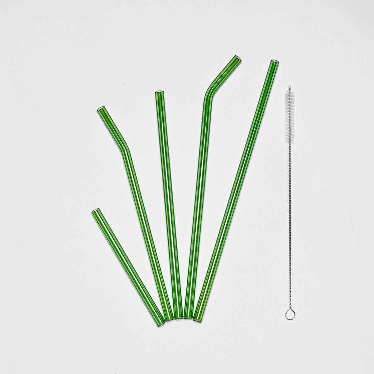 Green Glass Straws