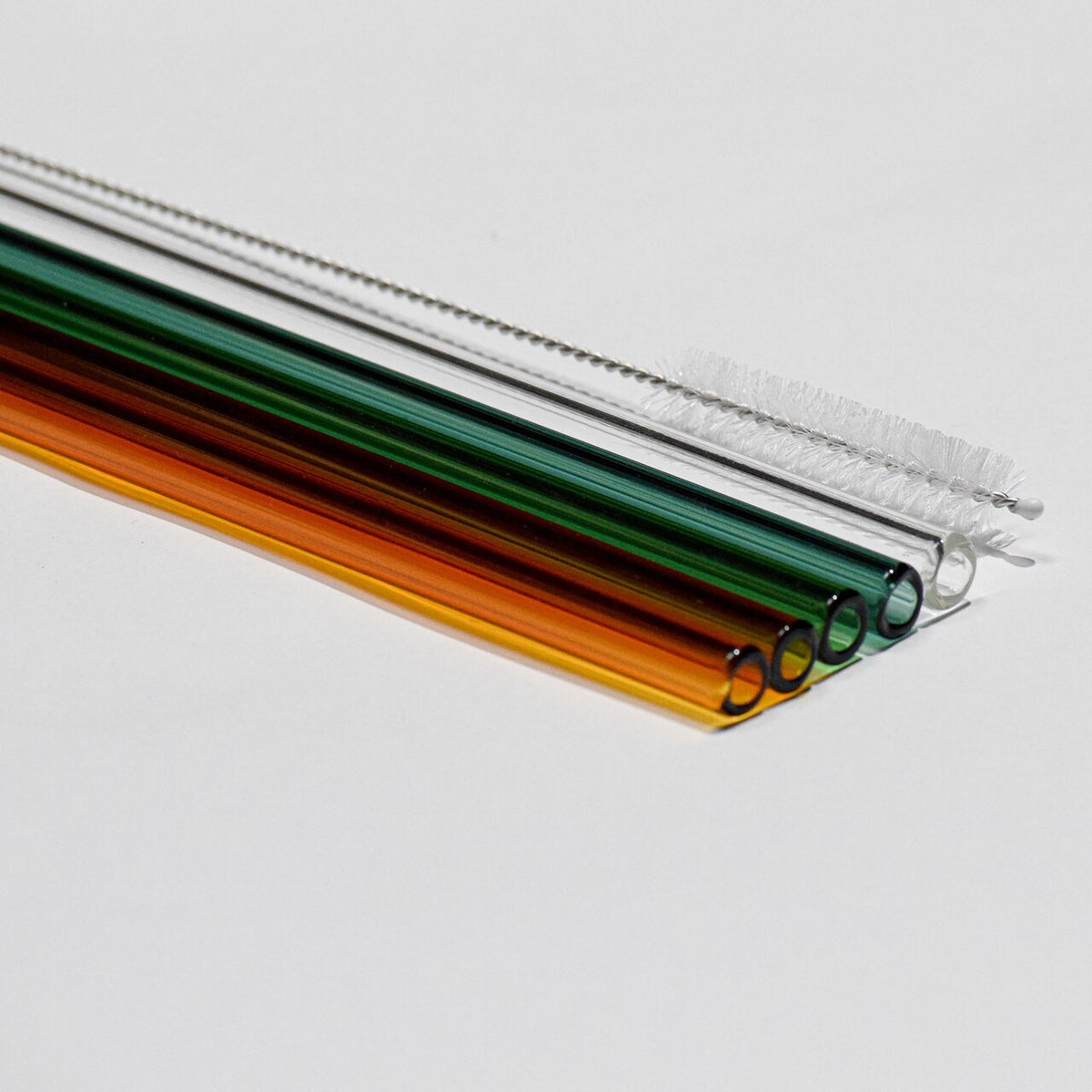 Amber Glass Straws