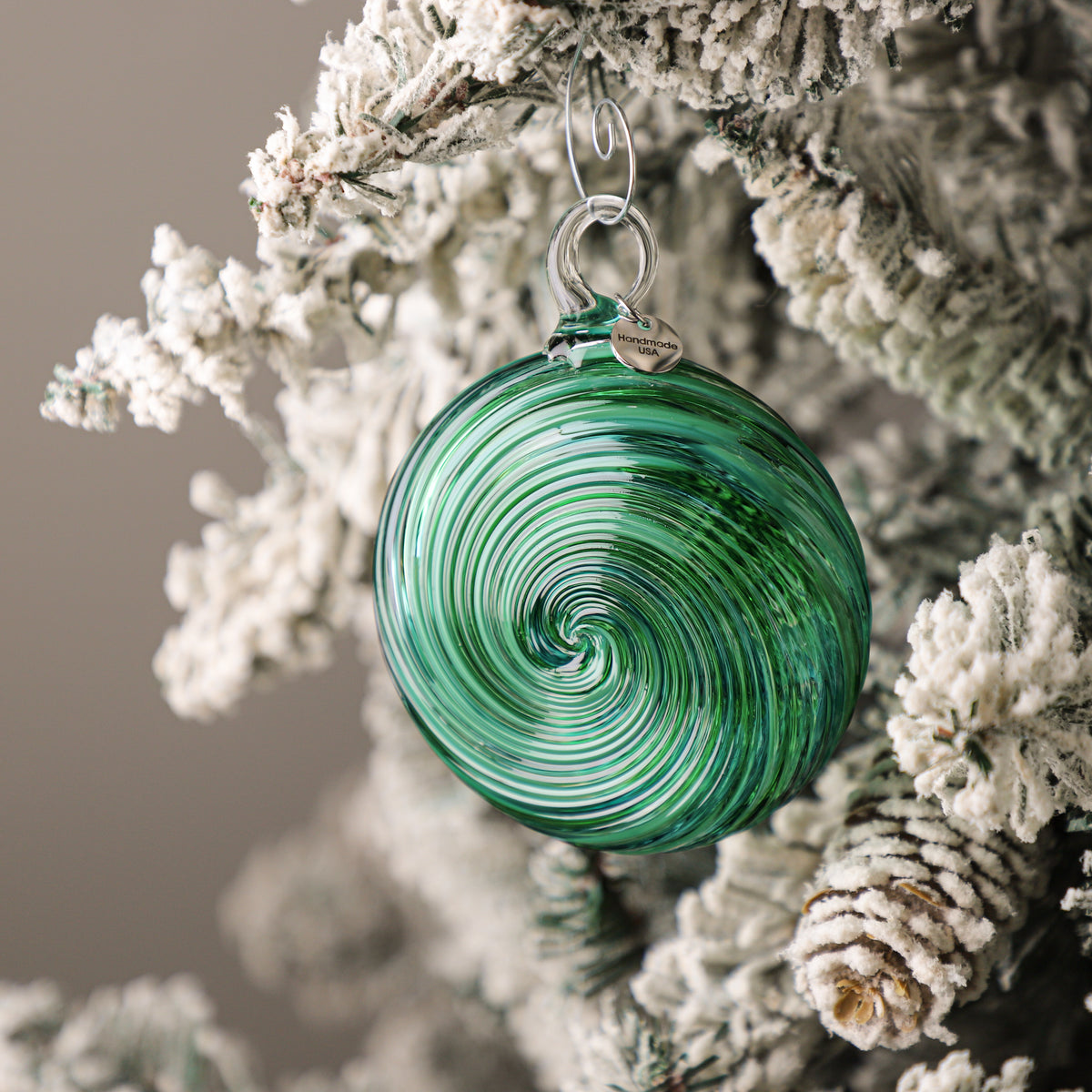 Fraser Fir Handblown Glass Ornament