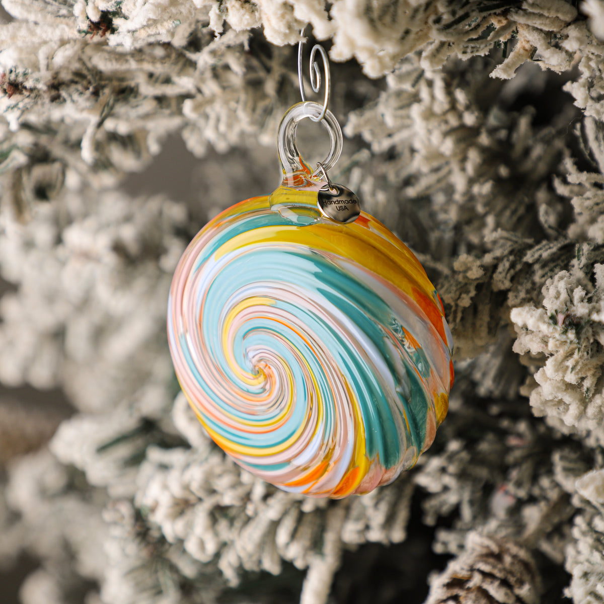 Splish Splash Handblown Glass Ornament