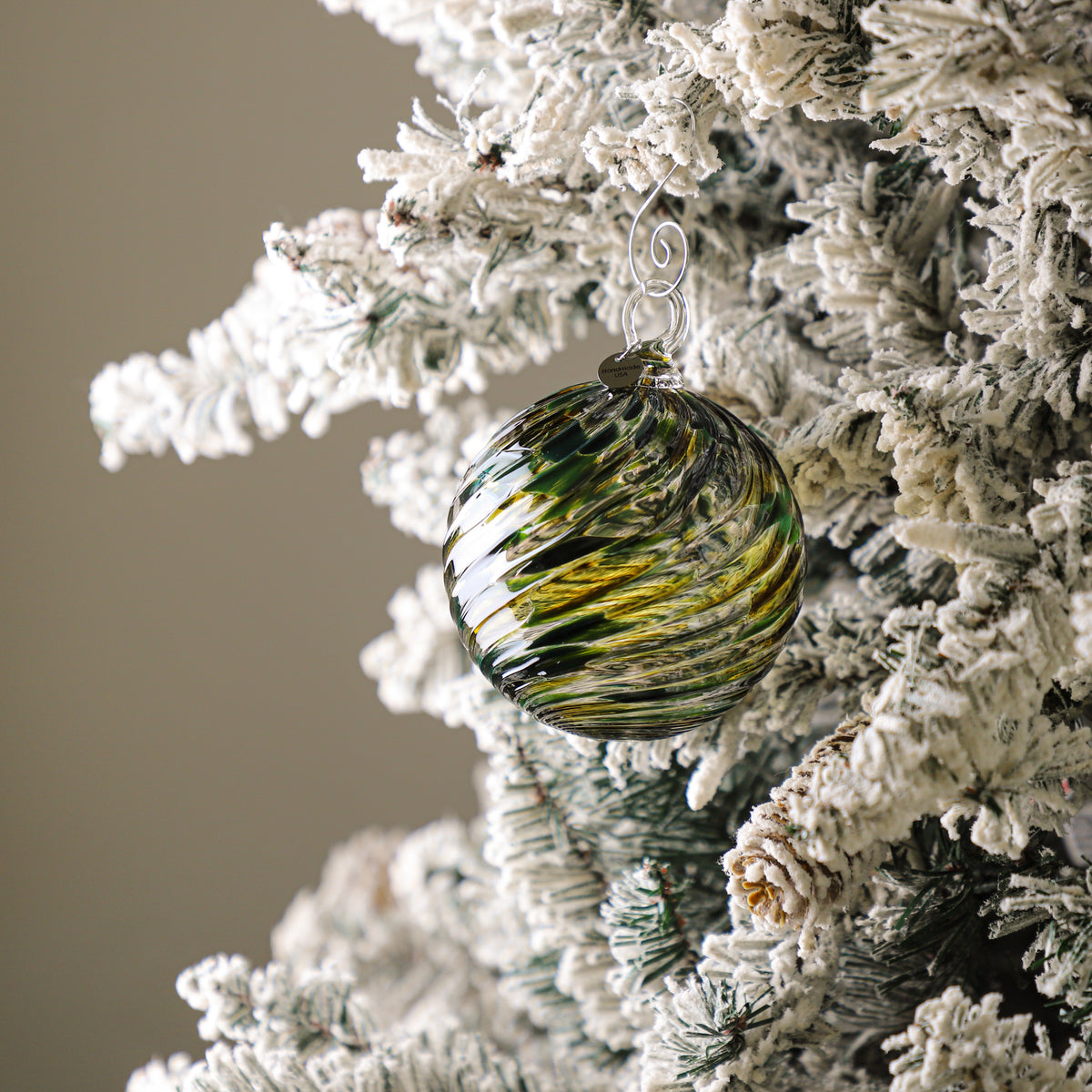 Evergreen Grove Handblown Glass Ornament