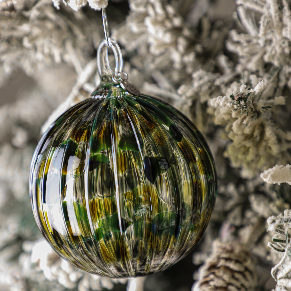 Evergreen Grove Handblown Glass Ornament