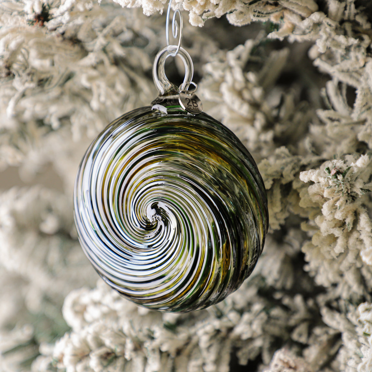 Evergreen Grove Handblown Glass Ornament