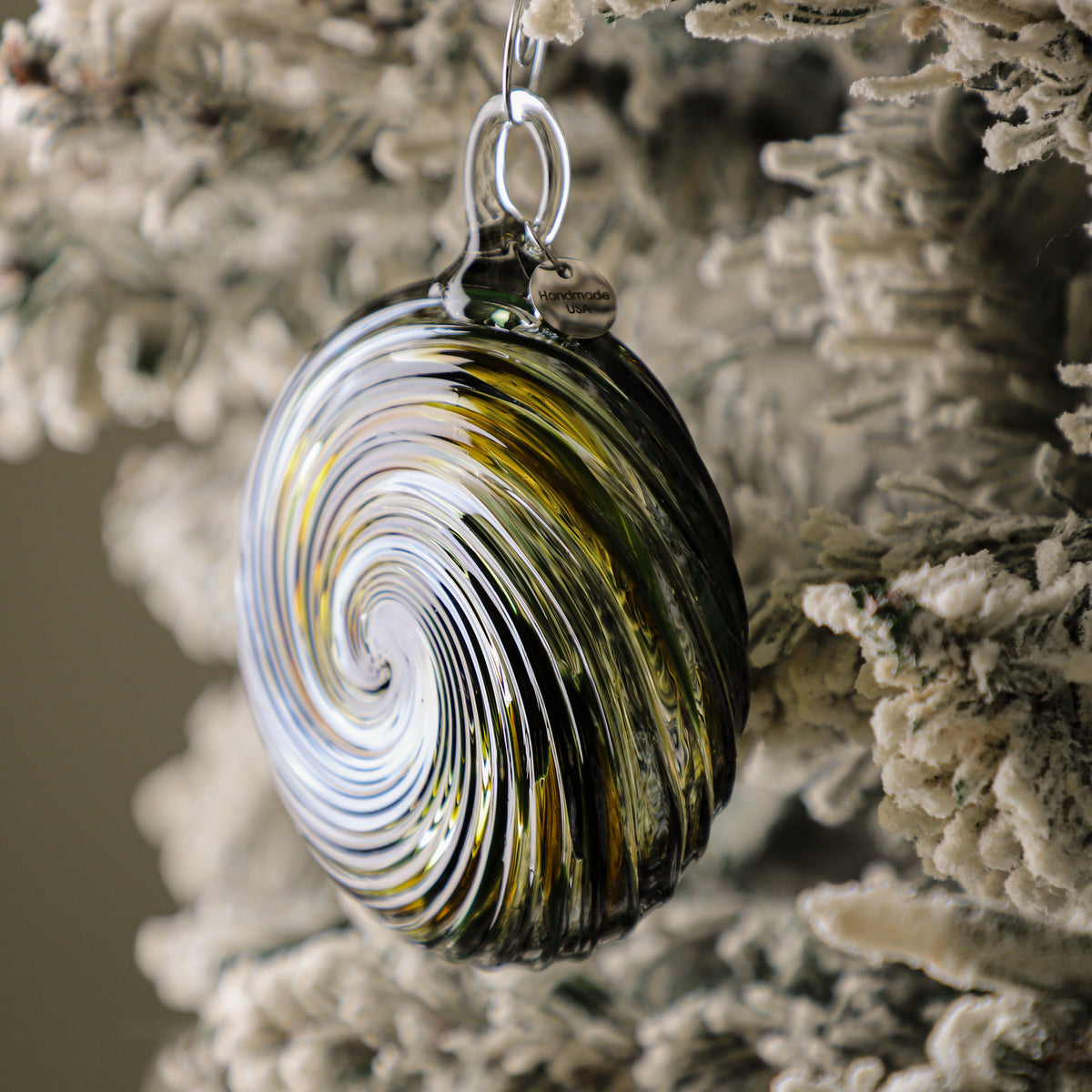 Evergreen Grove Handblown Glass Ornament