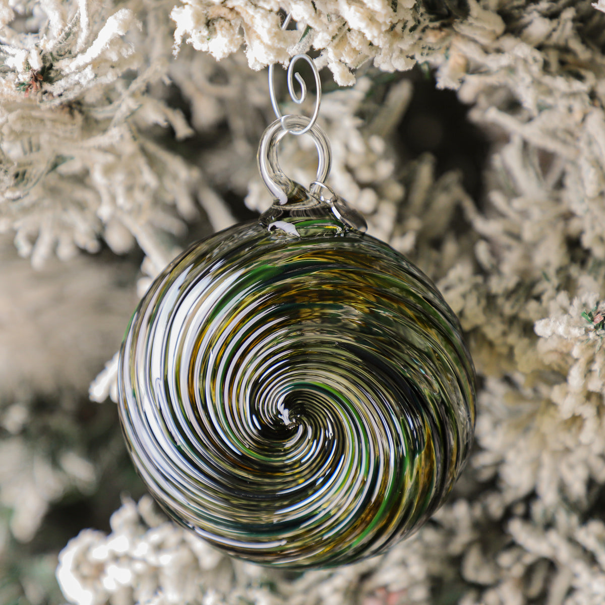 Evergreen Grove Handblown Glass Ornament